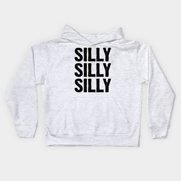 Silly Silly Silly v2 Kids Hoodie by Emma